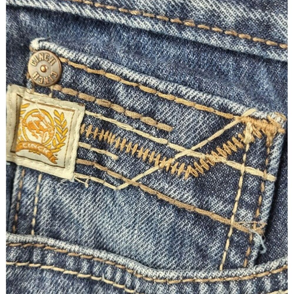 CINCH Ian Western‎ Cut-Off Jeans Rodeo Cowboy Denim Blue Men's Size 32 - Picture 4 of 11